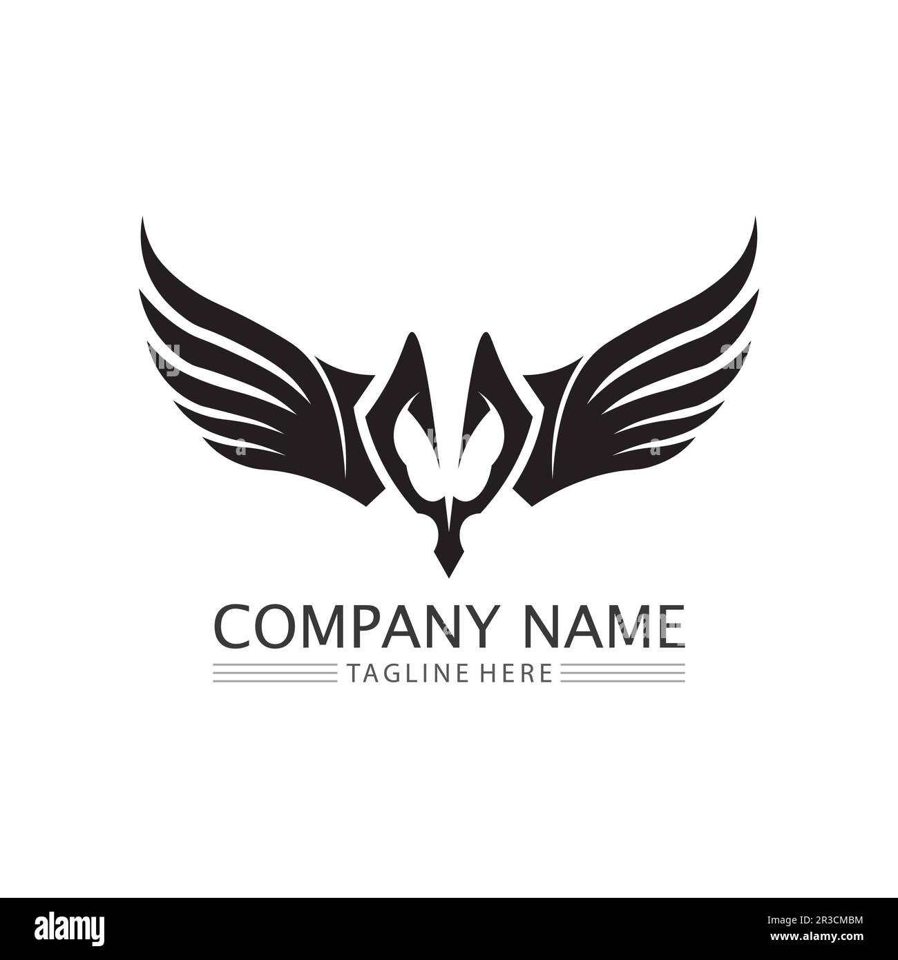 Falcon Eagle Bird Logo Template Vector Icon Stock Vector Image & Art