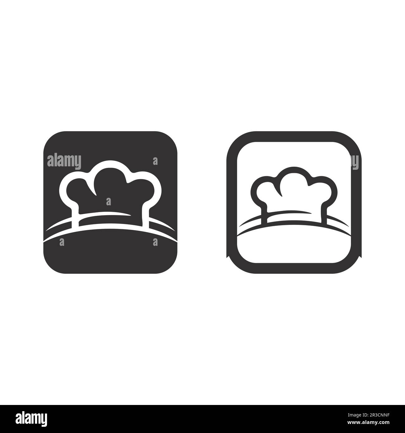 hat chef logo template vector illustration Stock Vector