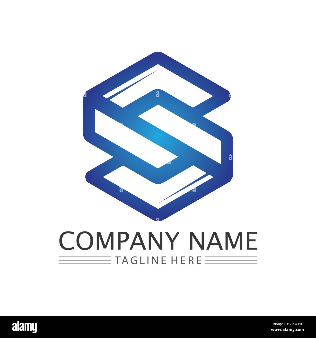 Business corporate S letter logo design vector Stock Vector