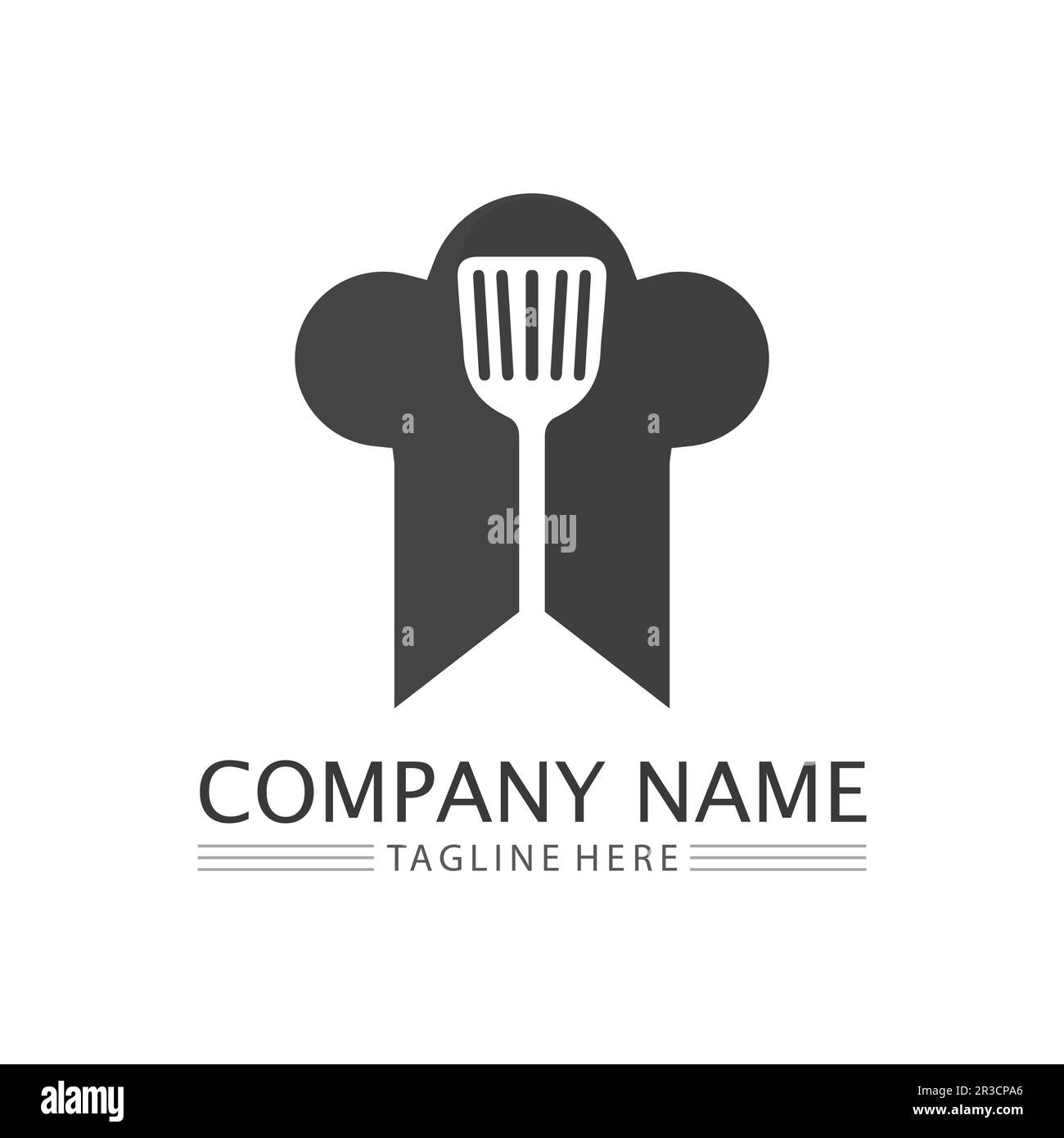 chef hat logo and icon vector design template Stock Vector