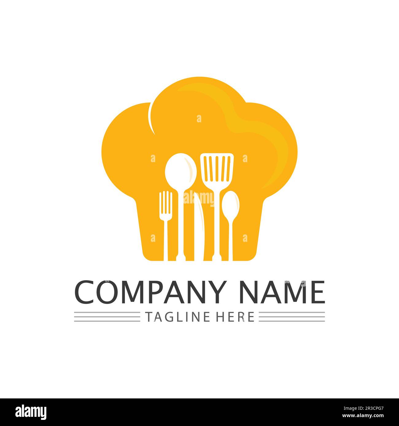 hat chef logo template vector illustration Stock Vector