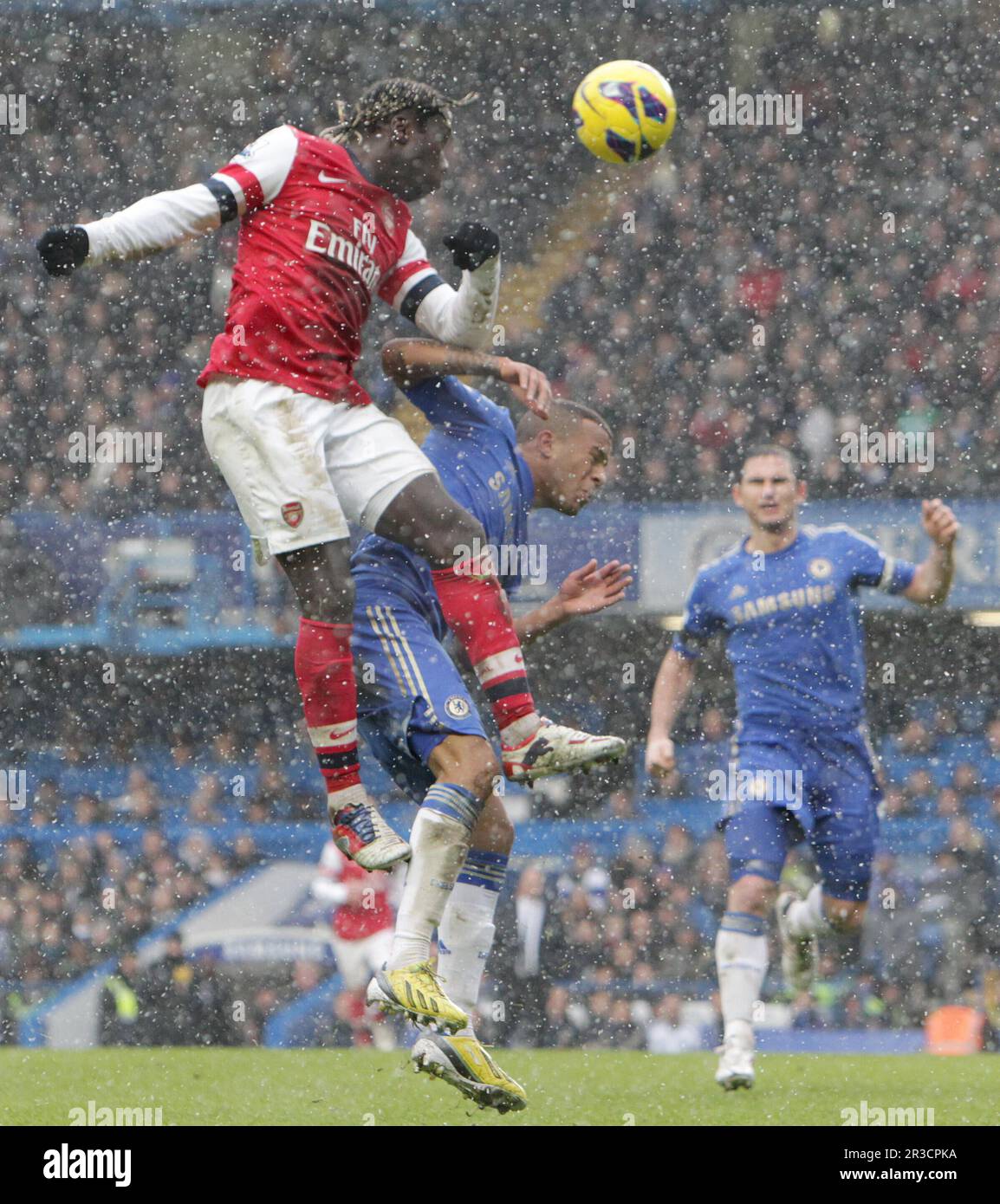 Arsenal's Bacary Sagna battles with Chelsea's Ashley Cole. Chelsea beat Arsenal 2:1Chelsea 20/01/13 Chelsea V Arsenal  20/01/13 The Premier League Pho Stock Photo