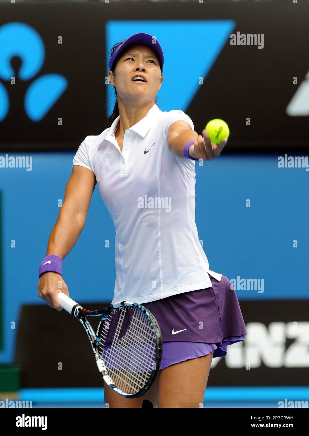 Li Na (CHN) in third round matchAustralian Open 2013 Friday 18th January  2013., Credit:Avalon Stock Photo