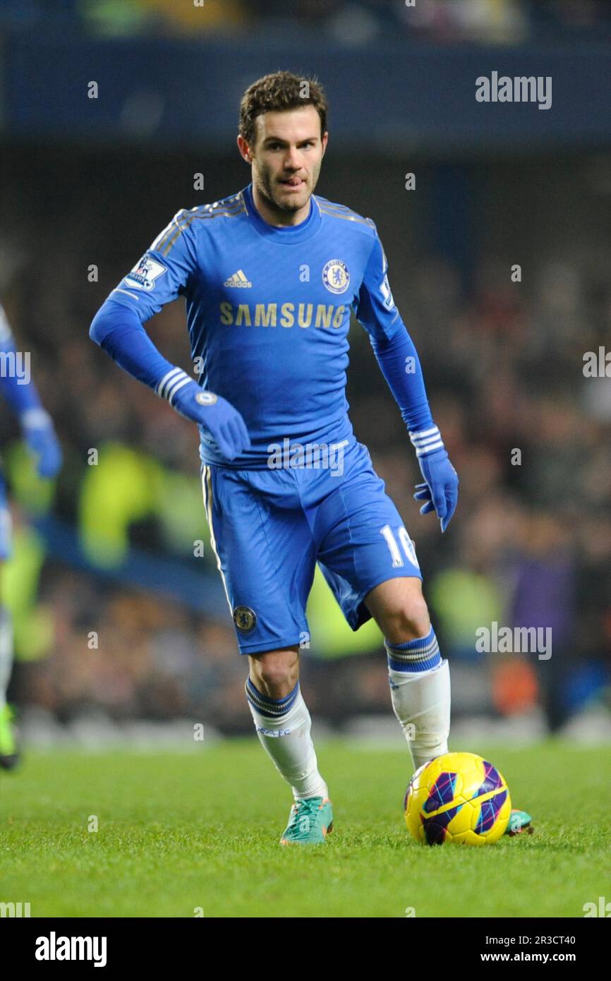 Juan Mata of Chelsea during the Barclays Premier League match between Chelsea and Southampton at Stamford Bridge on Wednesday 16th January 2013 (Photo Stock Photo