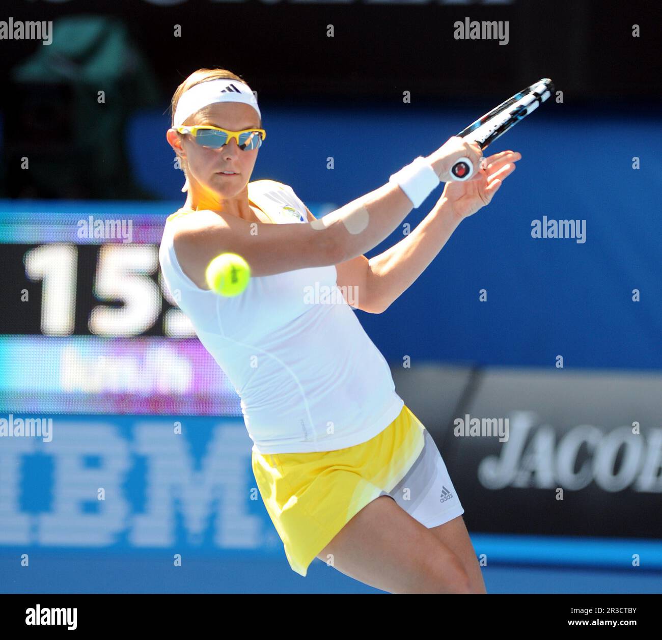 Kirsten Flipkens (BEL)) in fourth  round matchAustralian Open 2013 Sunday 20 January  2013., Credit:Avalon Stock Photo