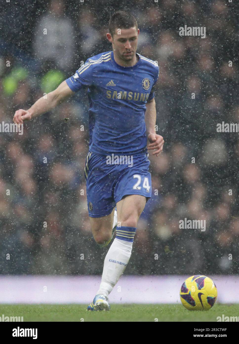 Chelsea's Gary Cahill in action during todays match. Chelsea beat Arsenal 2:1Chelsea 20/01/13 Chelsea V Arsenal  20/01/13 The Premier League Photo: Ri Stock Photo