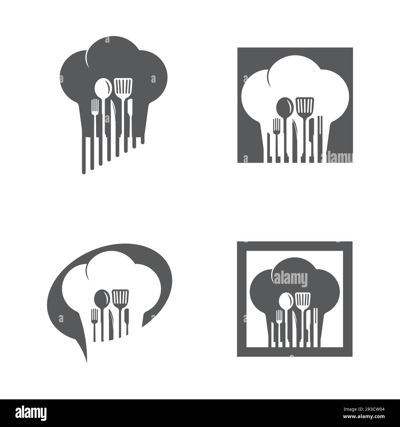 hat chef logo template vector illustration Stock Vector