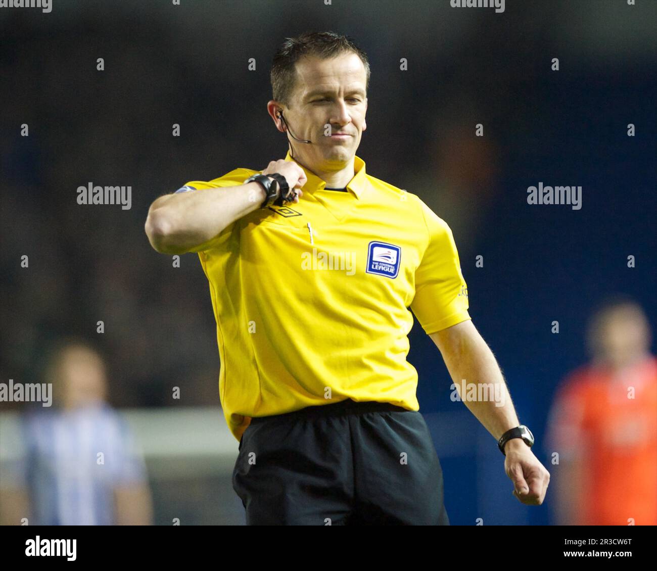 Referee Keith Stroud during the nPower Championship match between ...