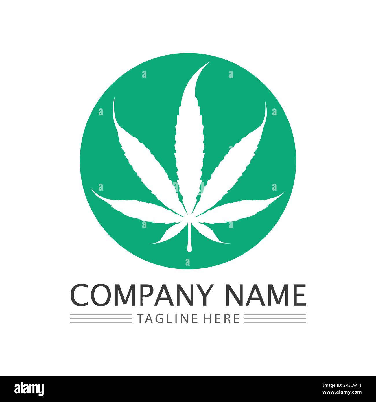 cannabis logo and marijuana leaf icon vector design Stock Vector Image ...