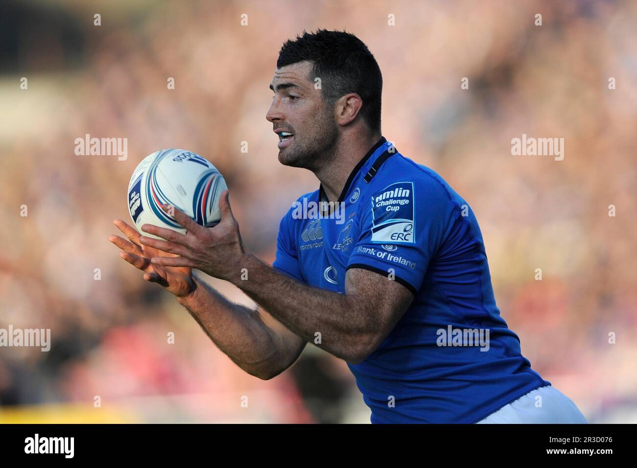 Rob Kearney of Leinster  during the Amlin Challenge Cup Final between Leinster Rugby and Stade Francais at the RDS Arena, Dublin on Friday 17th May 20 Stock Photo