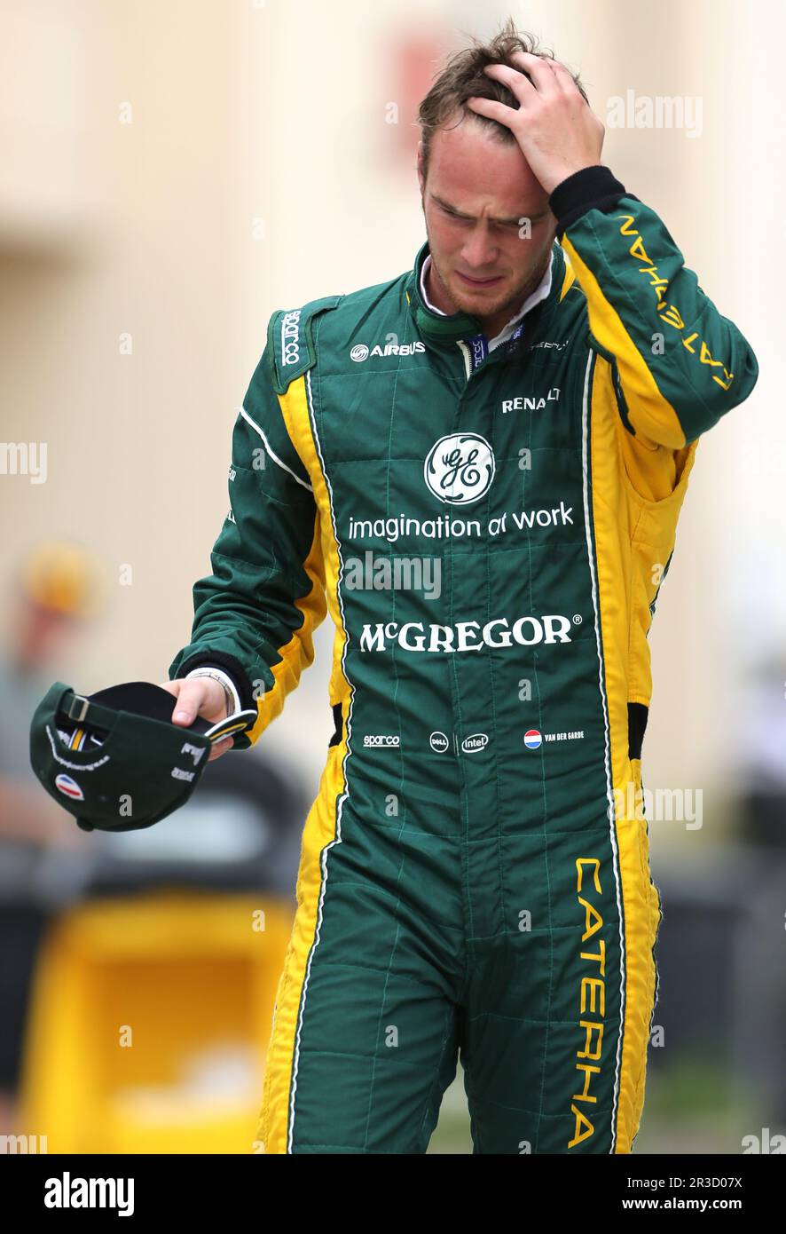 Giedo van der Garde (NDL), Caterham F1 Team 20.04.2013. Formula 1 World Championship, Rd 4, Bahrain Grand Prix, Sakhir, Bahrain, Qualifying Day, Credi Stock Photo