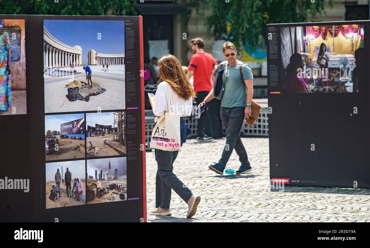 Bucharest, Romania. 19th May, 2023: World Press Photo 2023 outdoor