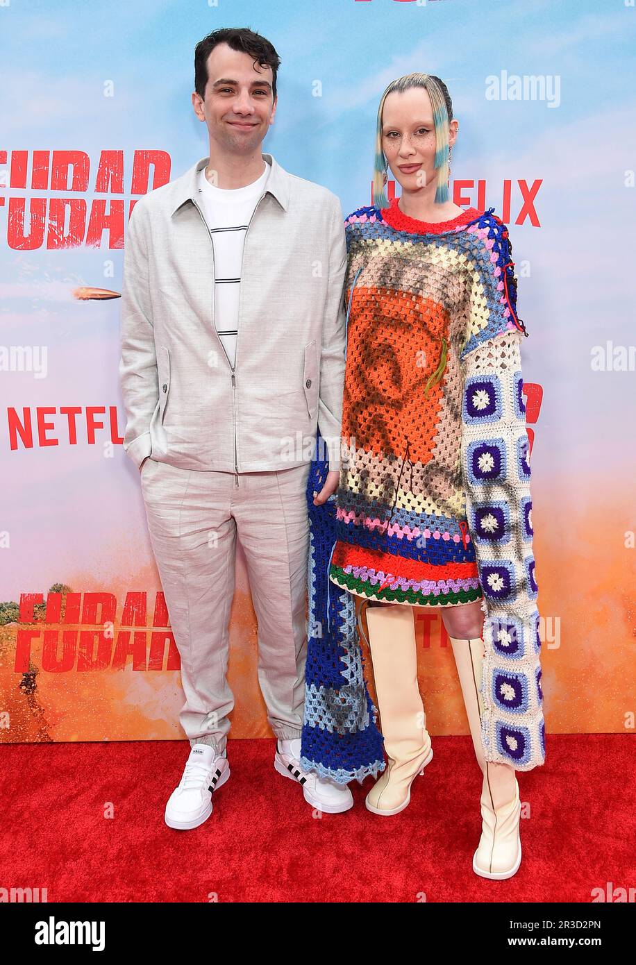 Los Angeles, USA. 22nd May, 2023. Jay Baruchel and Rebecca-Jo Dunham ...