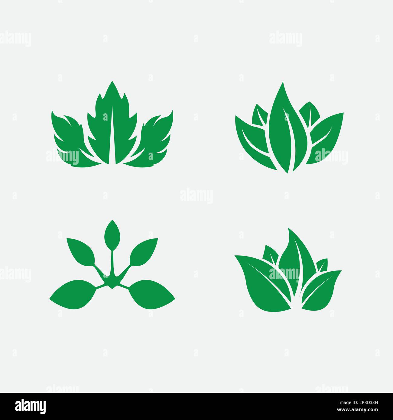 Tree leaf vector and green logo design friendly concept Stock Vector ...