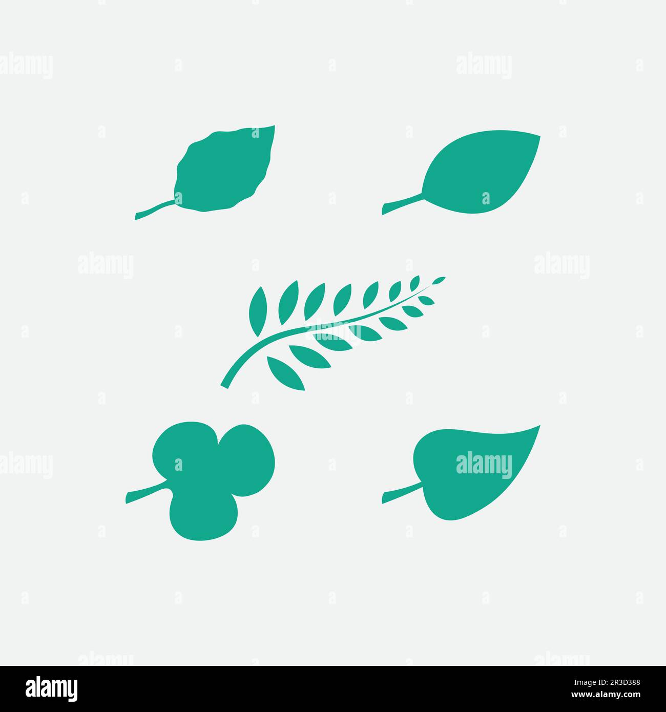 Tree leaf vector and green logo design friendly concept Stock Vector