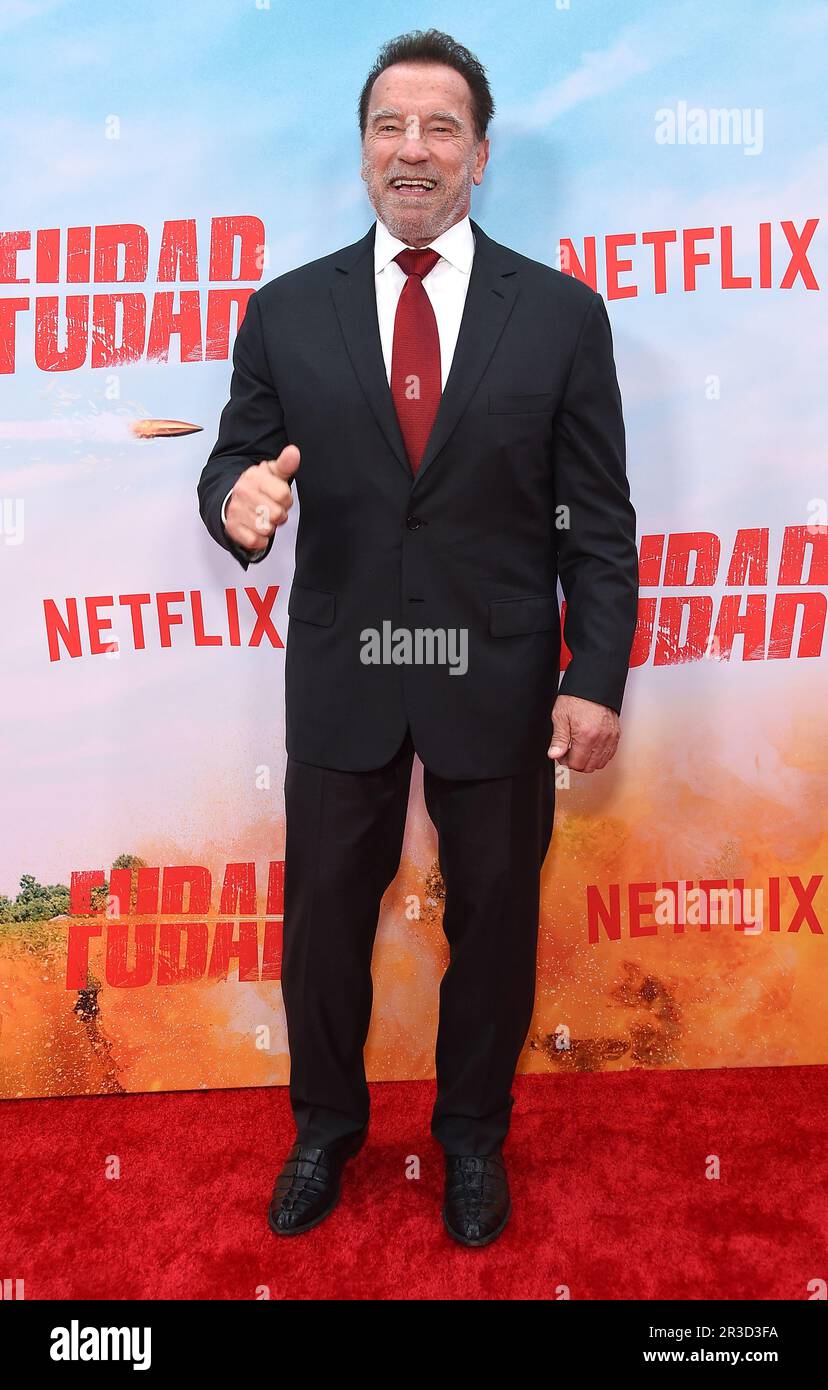 Los Angeles, USA. 22nd May, 2023. Arnold Schwarzenegger arriving to the