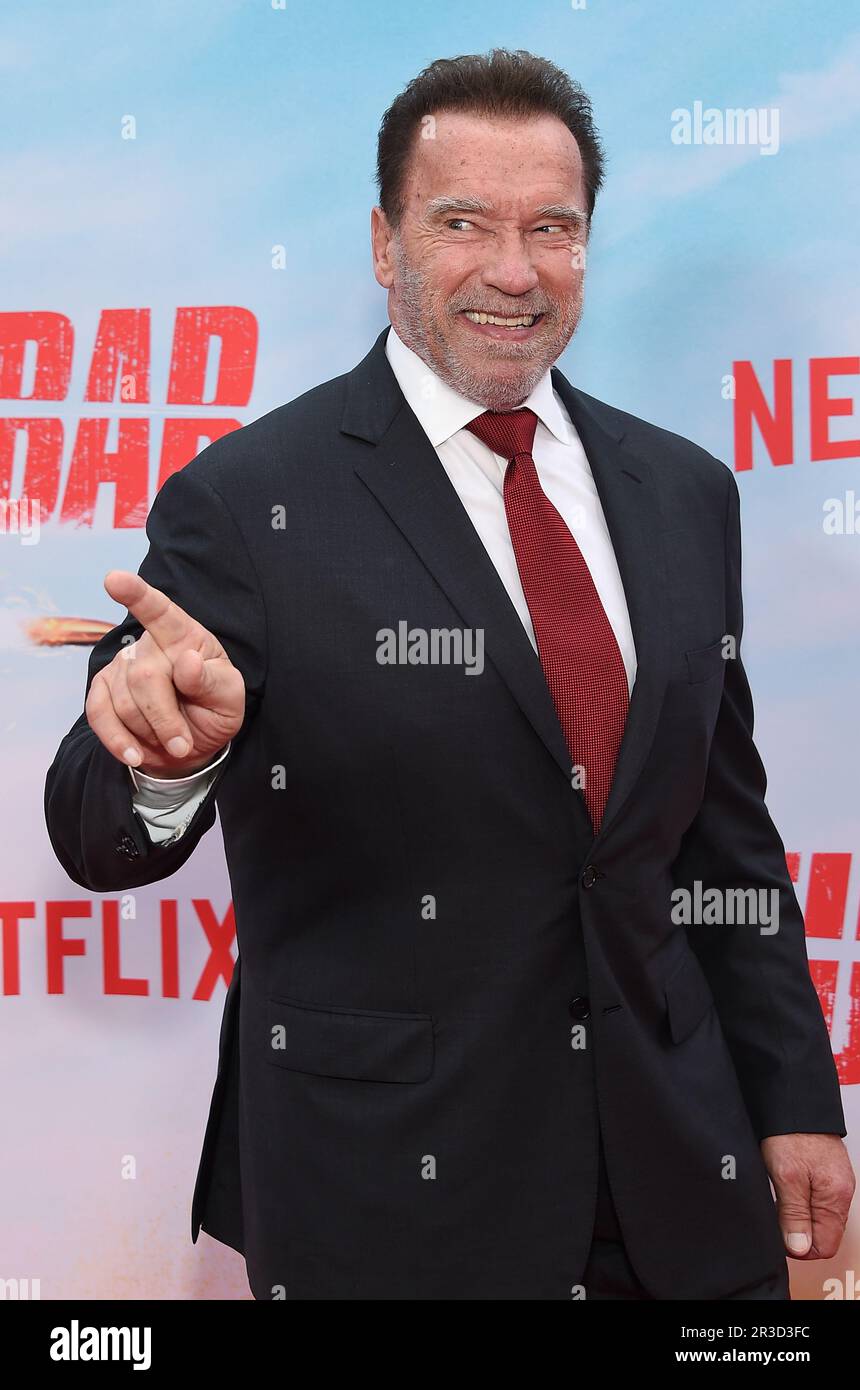 Los Angeles, USA. 22nd May, 2023. Arnold Schwarzenegger arriving to the