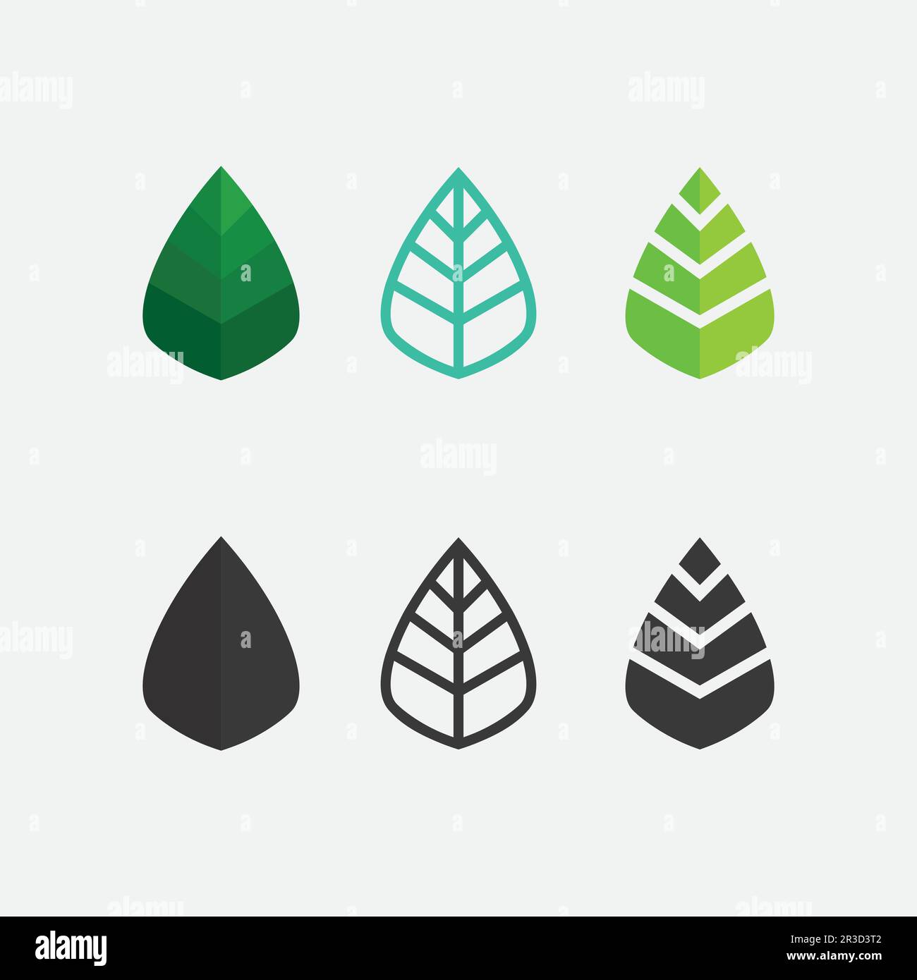 Tree leaf vector and green logo design friendly concept Stock Vector ...