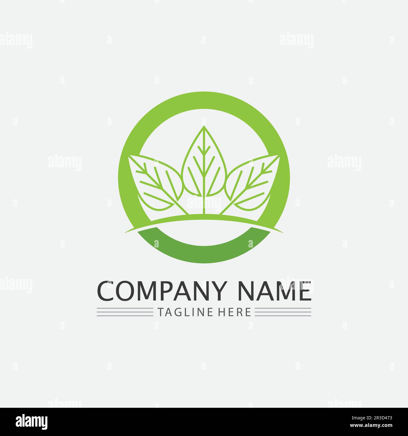 LEAF AND NATURE TREE LOGO FOR BUSINESS VECTOR GREEN PLANT ECOLOGY ...