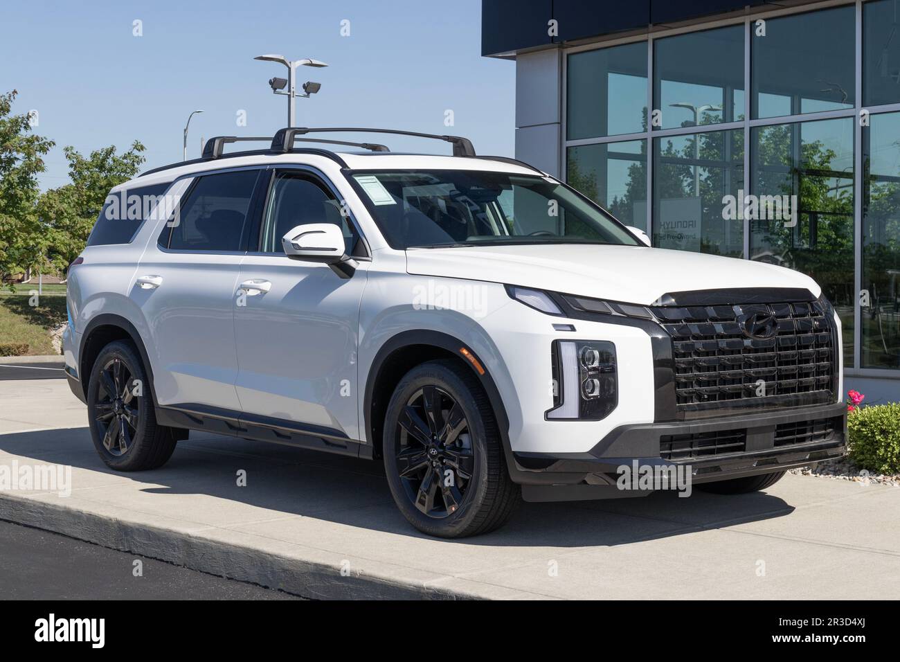 Noblesville Circa May 2023 Hyundai Palisade display at a dealership