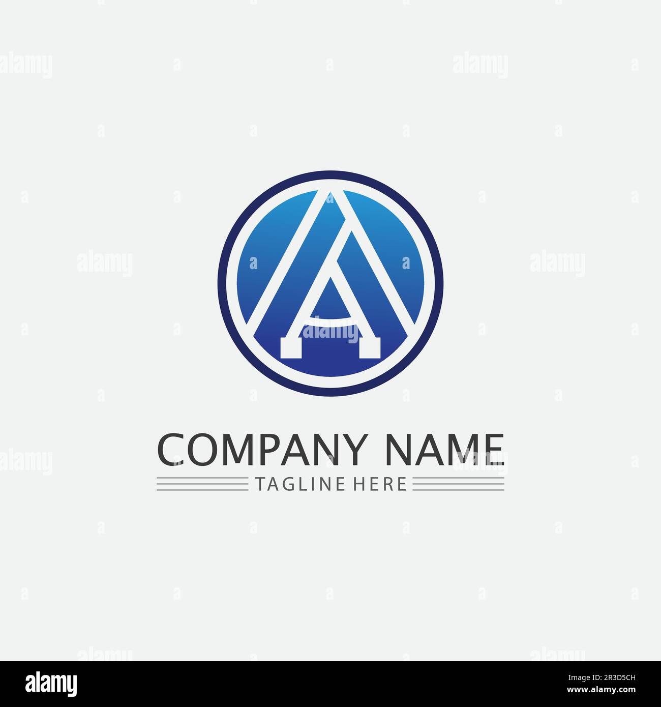 A Letter and font Logo Template vector icon illustration design Stock ...