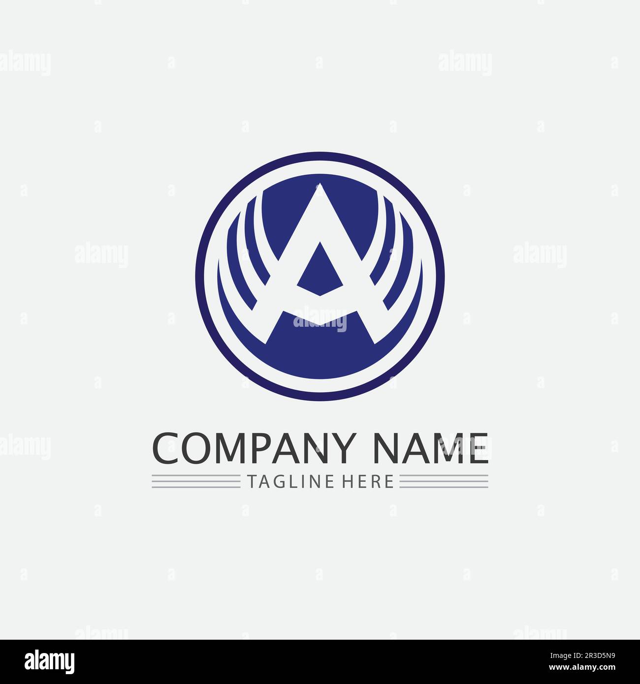 A Letter and font logo design Template vector icon illustration design ...