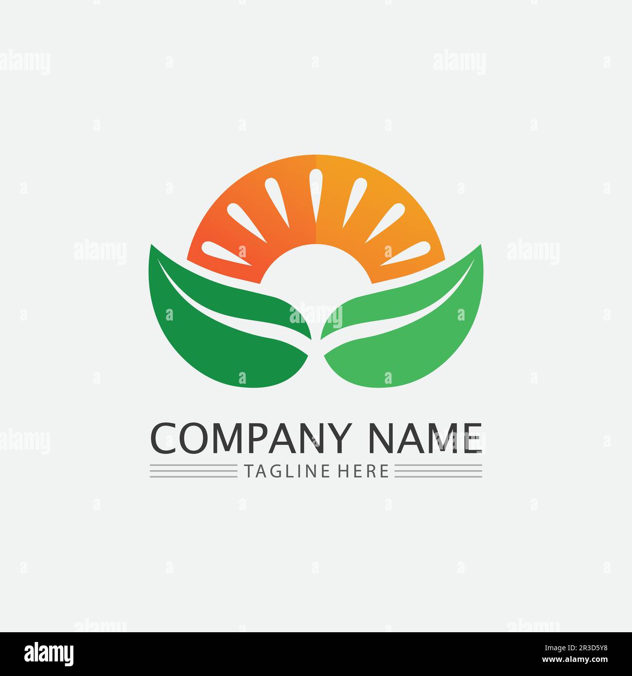 Tree leaf vector and green logo design friendly concept Stock Vector