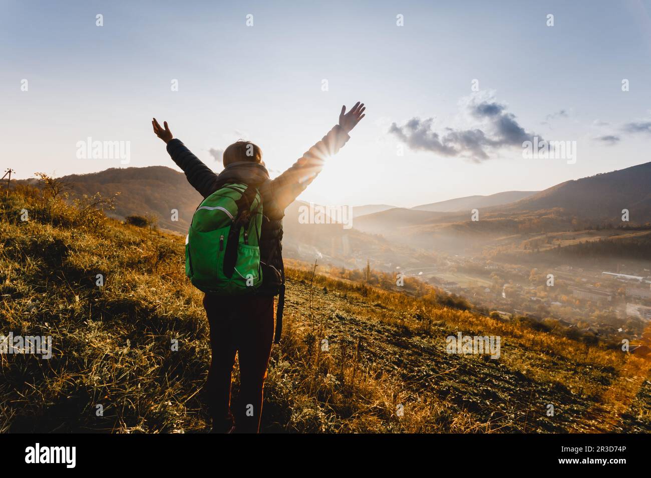 Nature helps slowing down in a fast changing world Stock Photo
