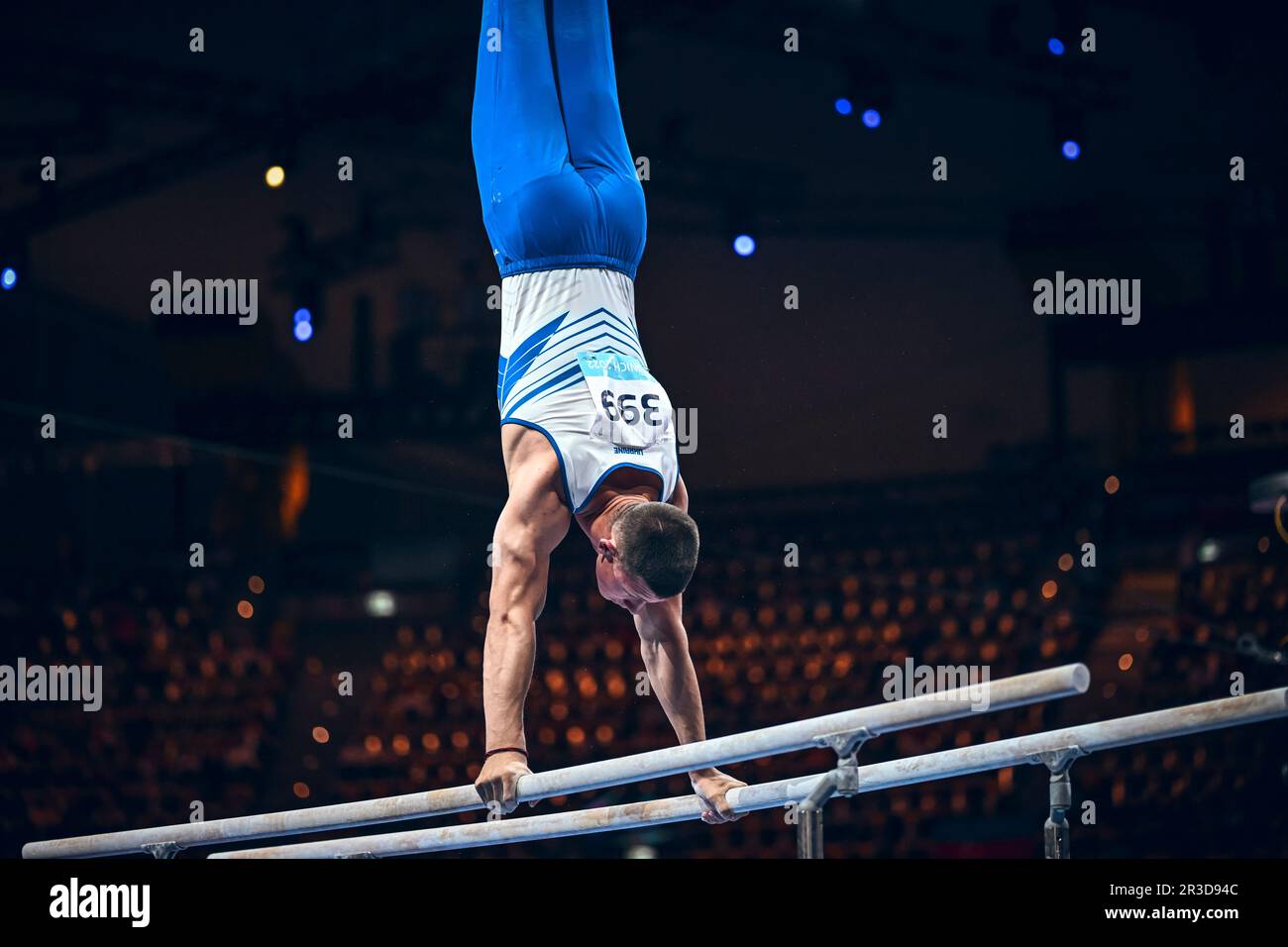 Ilia Kovtun participating in the 2022 Munich European Gymnastics ...
