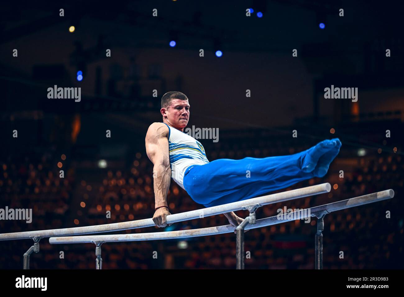 Ilia Kovtun participating in the 2022 Munich European Gymnastics
