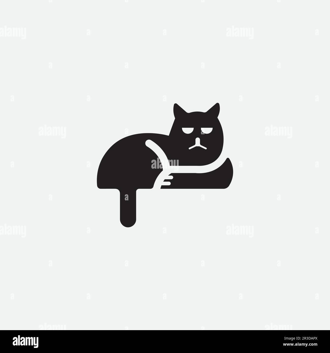 cat logo and vector animal icon footprint kitten calico logo dog symbol ...
