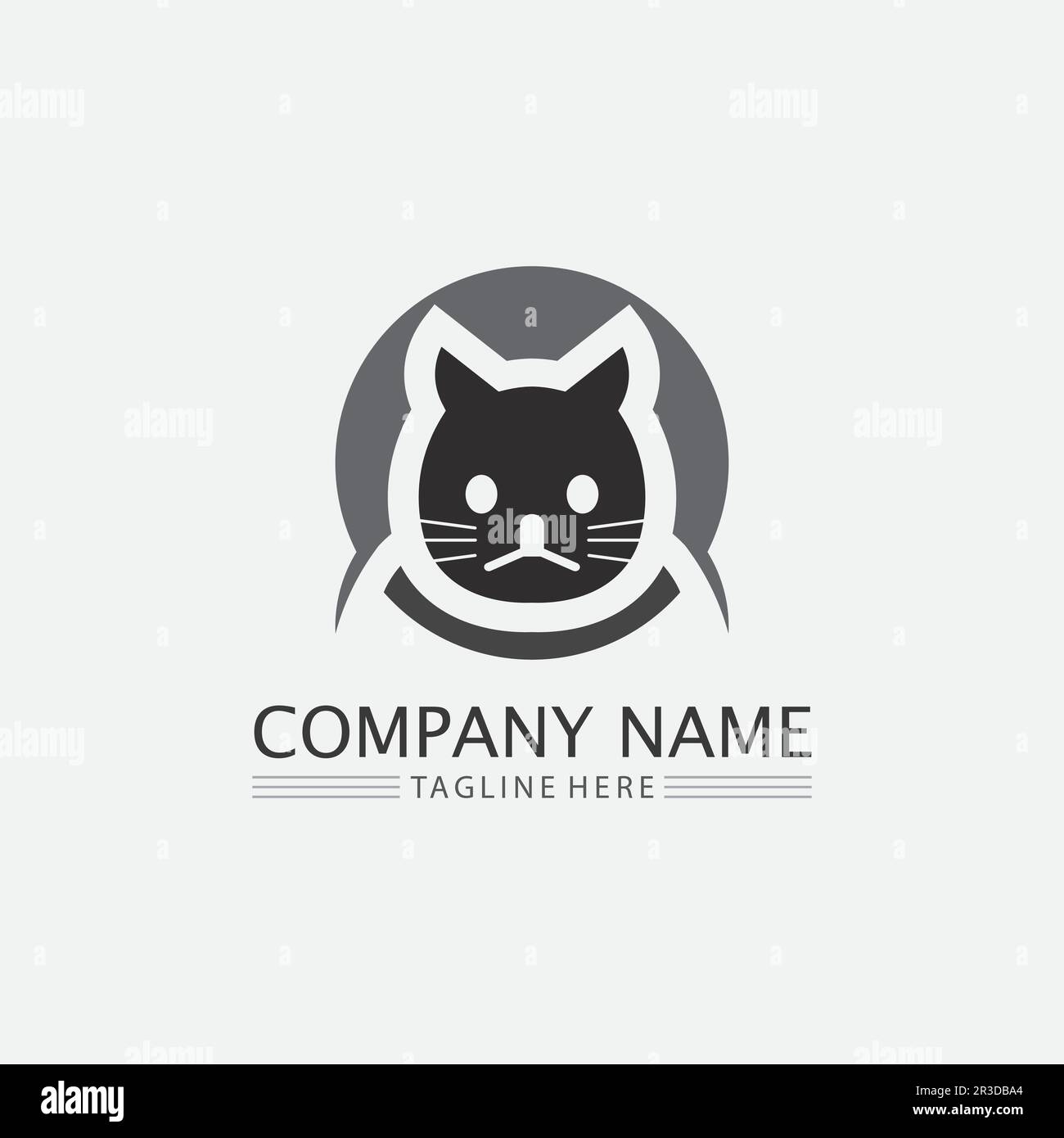 Cat Logo And Vector Animal Icon Footprint Kitten Calico Logo Dog Symbol cat-logo-and-vector-animal-icon-footprint-kitten-calico-logo-dog-symbol