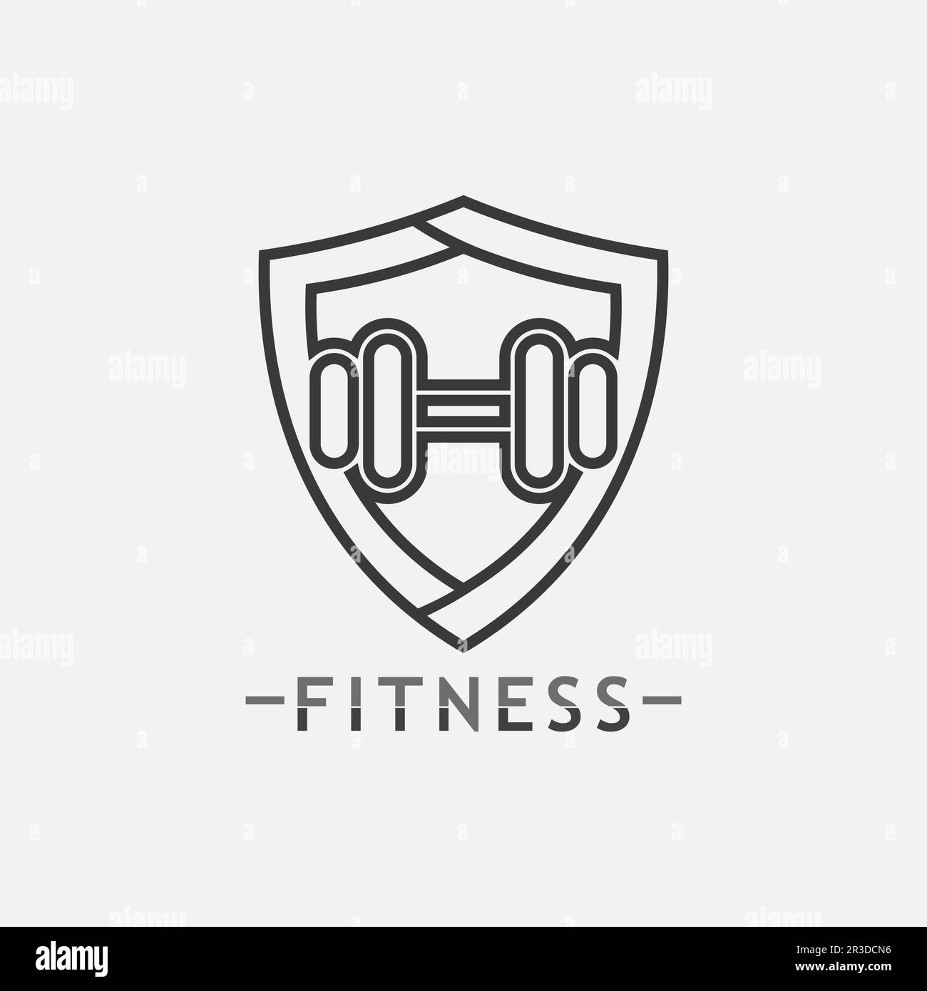 Vector object and Icons for Sport Label, Gym Badge, Fitness Logo Design