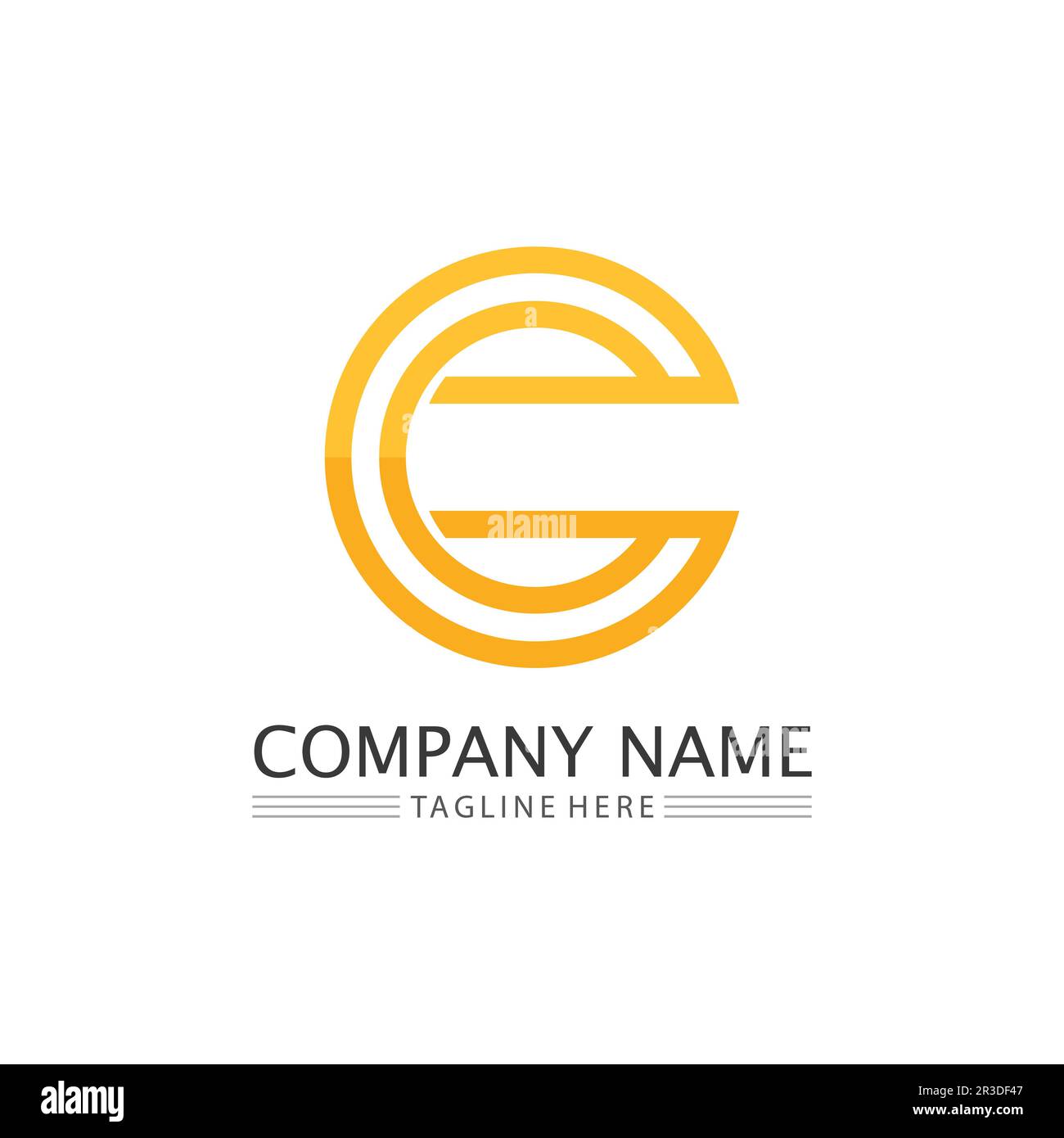 C Letter Logo and font C Template vector icon design Stock Vector