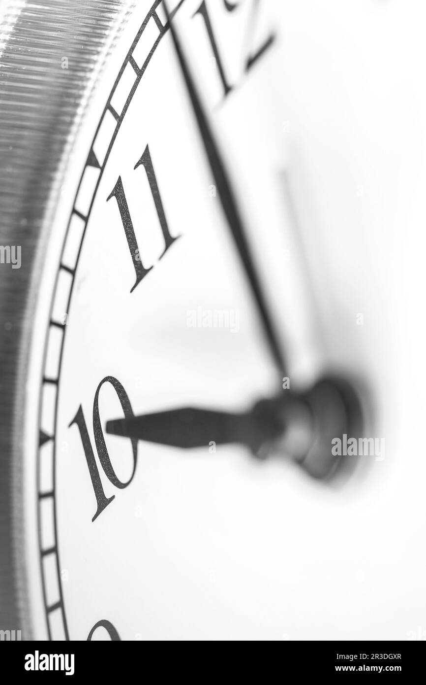 Ten o'clock on clock face Stock Photo Alamy