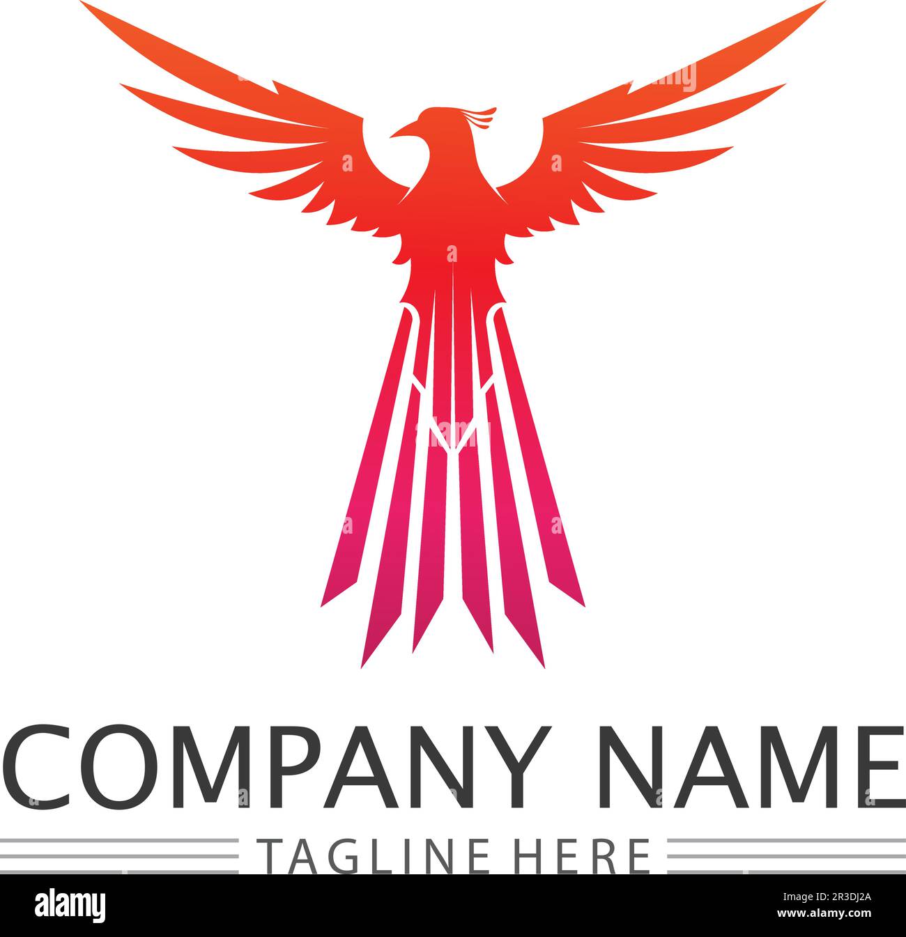 phoenix bird symbol and logo design vector illustration Stock Vector Image & Art Alamy