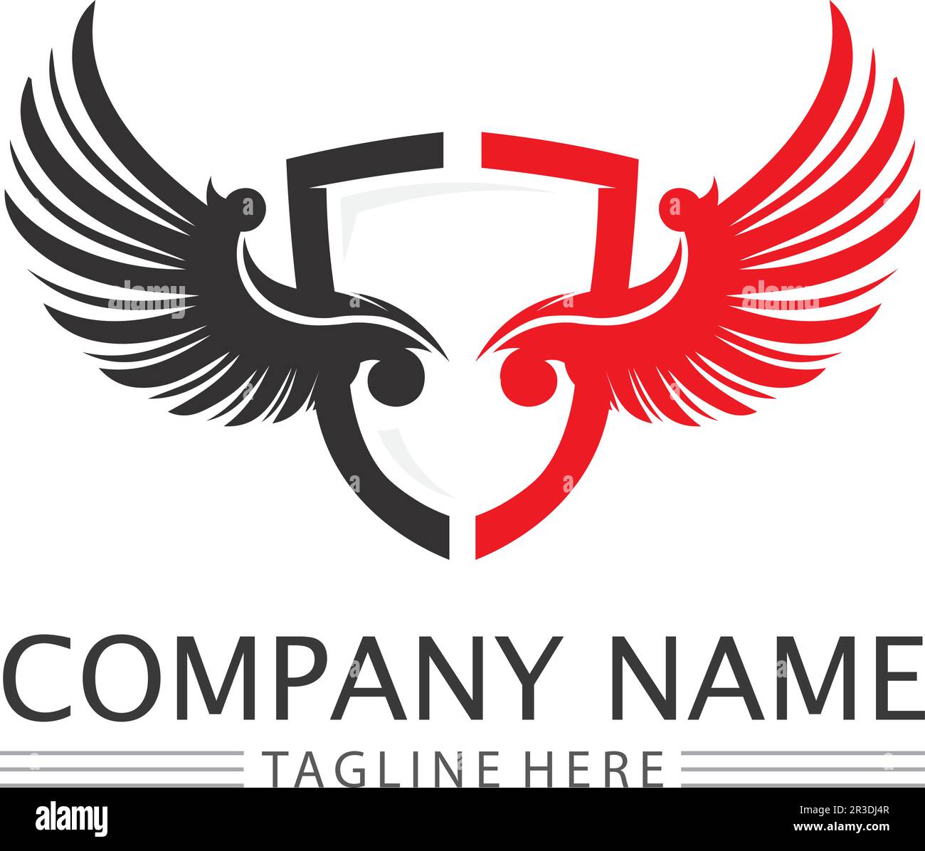 phoenix bird symbol and logo design vector illustration Stock Vector