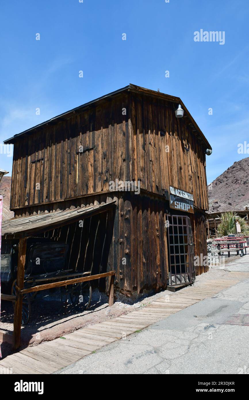 Calico, ghost town and former mining town, San Bernardino County, California, USA, North America, California Historical Landmark Stock Photo