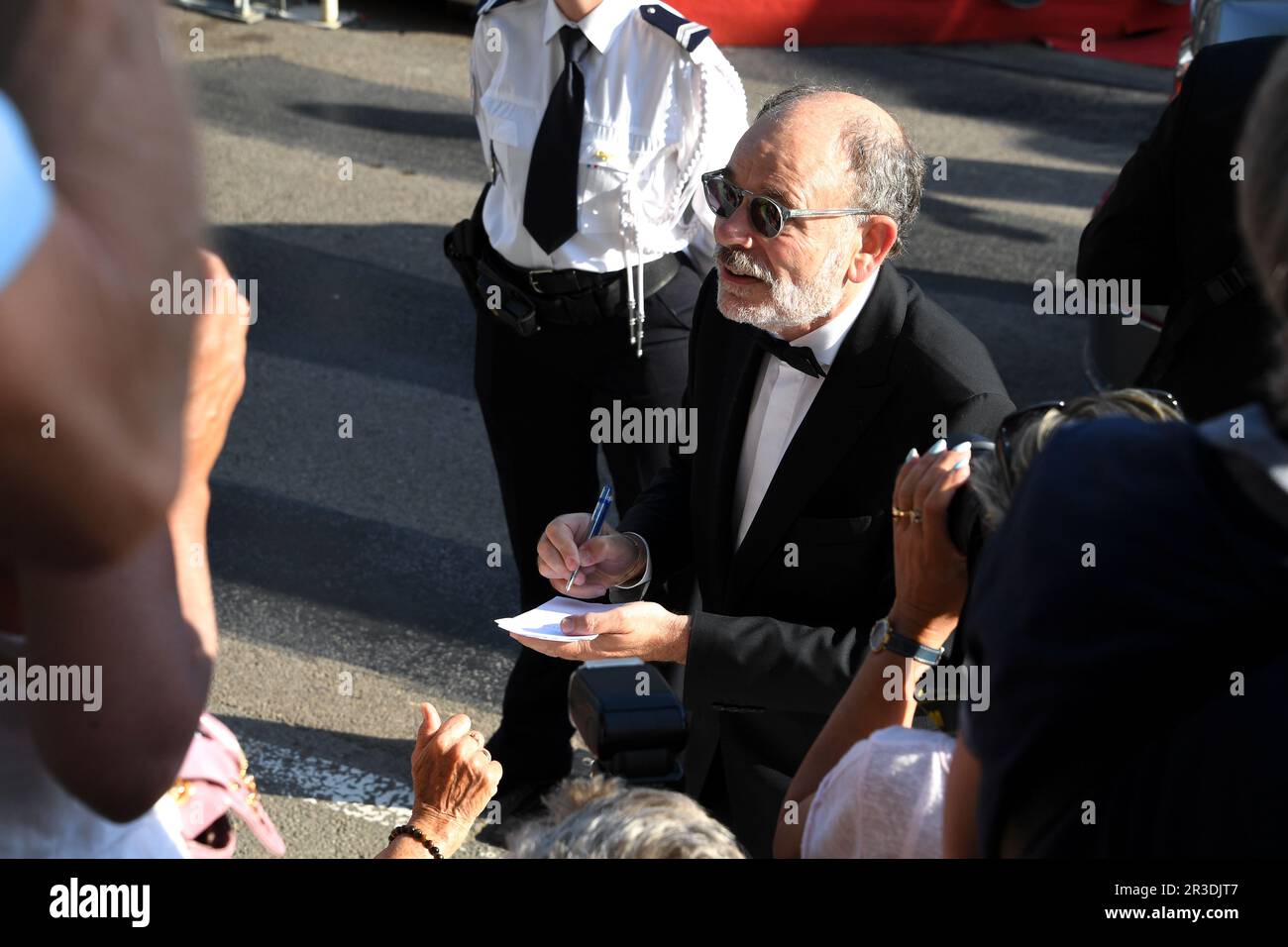 Cannes, France. 22nd May, 2023. Jean-Pierre Darroussin attends the 'Club Zero' red carpet during the 76th annual Cannes film festival at Palais des Festivals on May 22, 2023 in Cannes, France. FRANCE Credit: Sipa USA/Alamy Live News Stock Photo