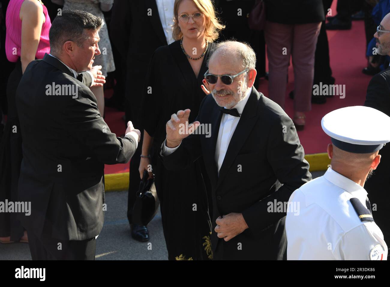 Cannes, France. 22nd May, 2023. Jean-Pierre Darroussin, Anna Novion - attends the 'Club Zero' red carpet during the 76th annual Cannes film festival at Palais des Festivals on May 22, 2023 in Cannes, France. FRANCE Credit: Sipa USA/Alamy Live News Stock Photo