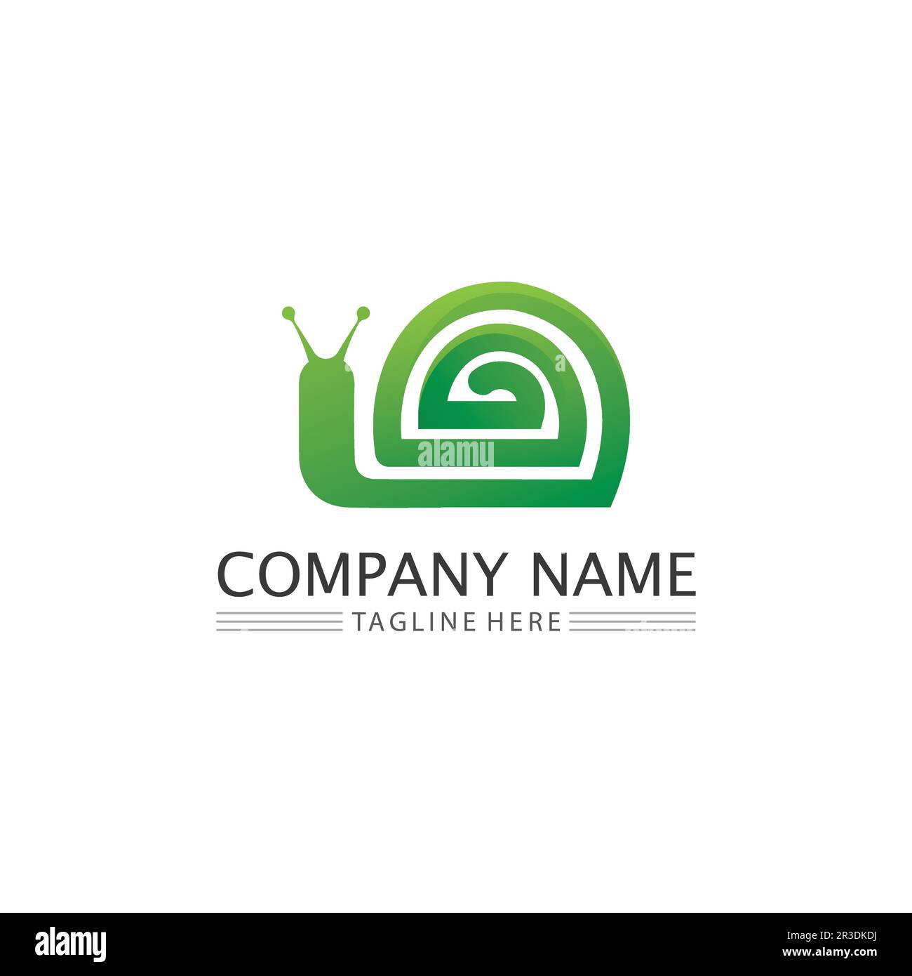 snail logo template vector icon illustration design graphic Stock Vector
