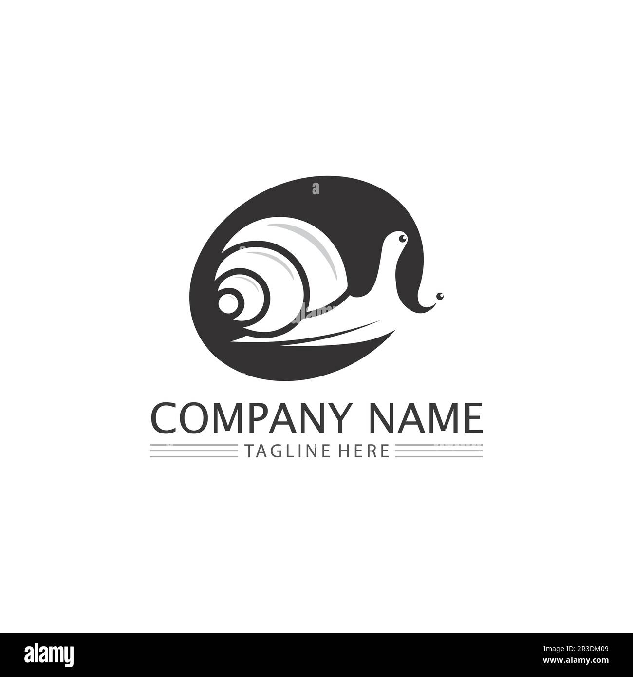 snail logo template vector icon illustration design graphic Stock Vector