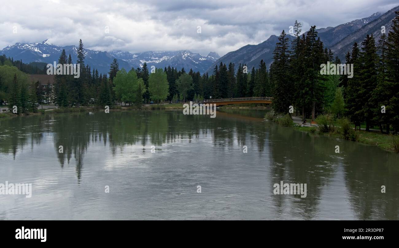 Ponds Banff Alberta Stock Photo Alamy