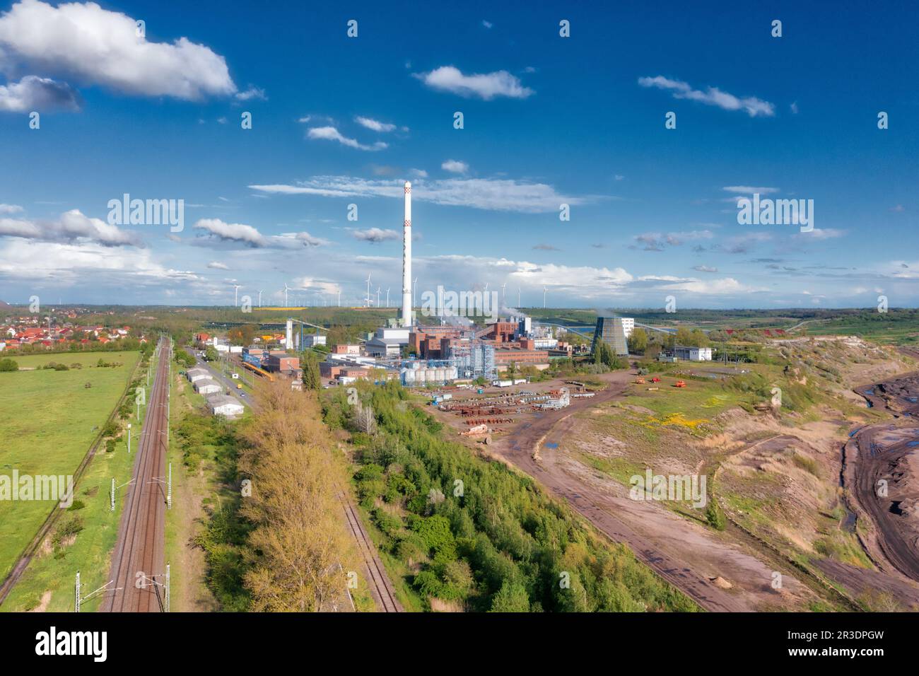 Aerial photos from Amsdorf Saxony Anhalt Stock Photo Alamy