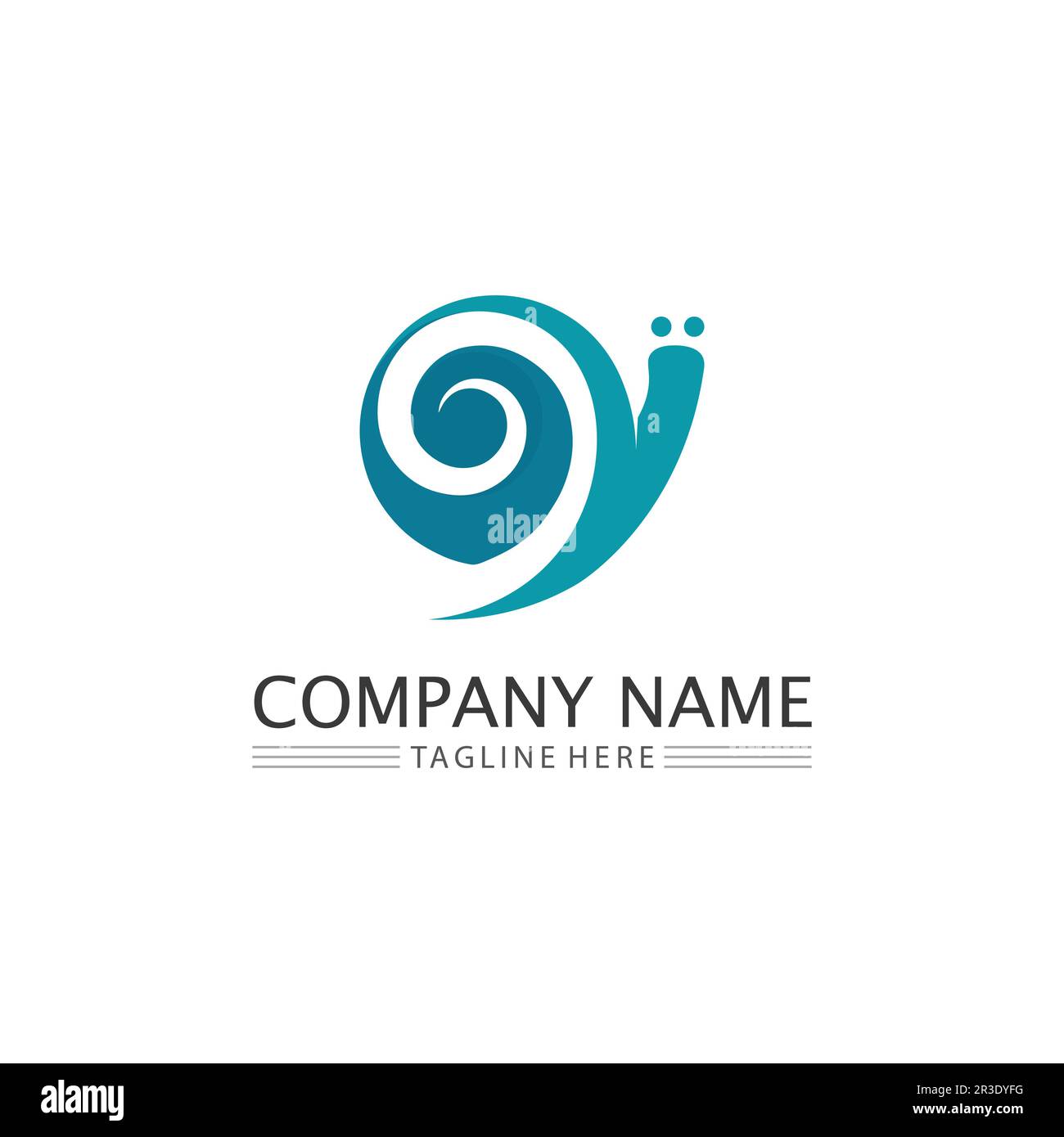 snail logo template vector icon illustration design graphic Stock Vector