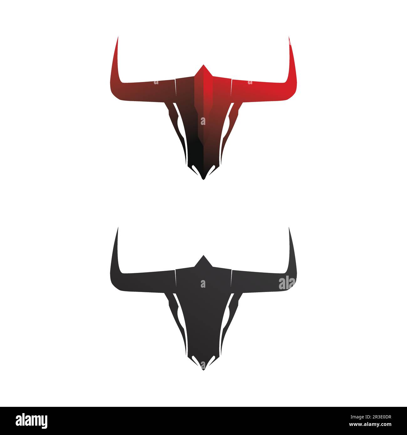 Bull and buffalo head cow animal mascot logo design vector for sport ...