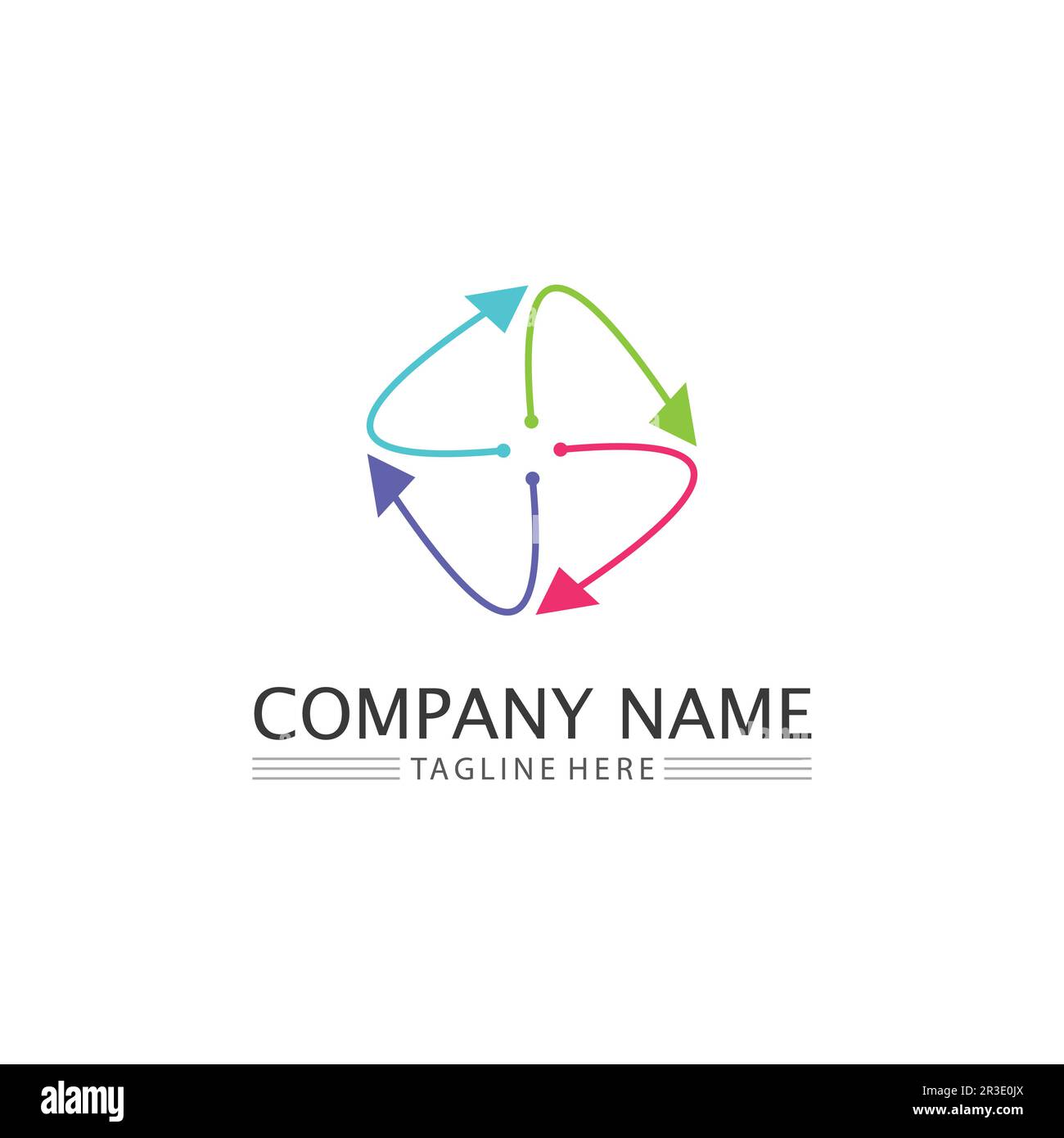 Arrow vector illustration icon Logo Template design Stock Vector Image ...