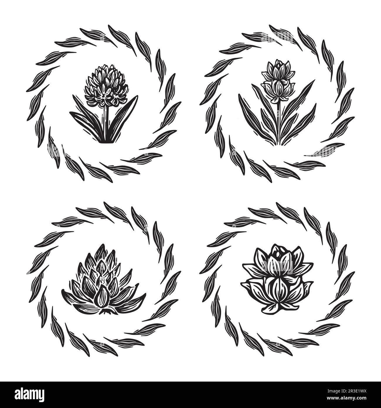 Decorative linoleum Black and White Stock Photos & Images - Alamy