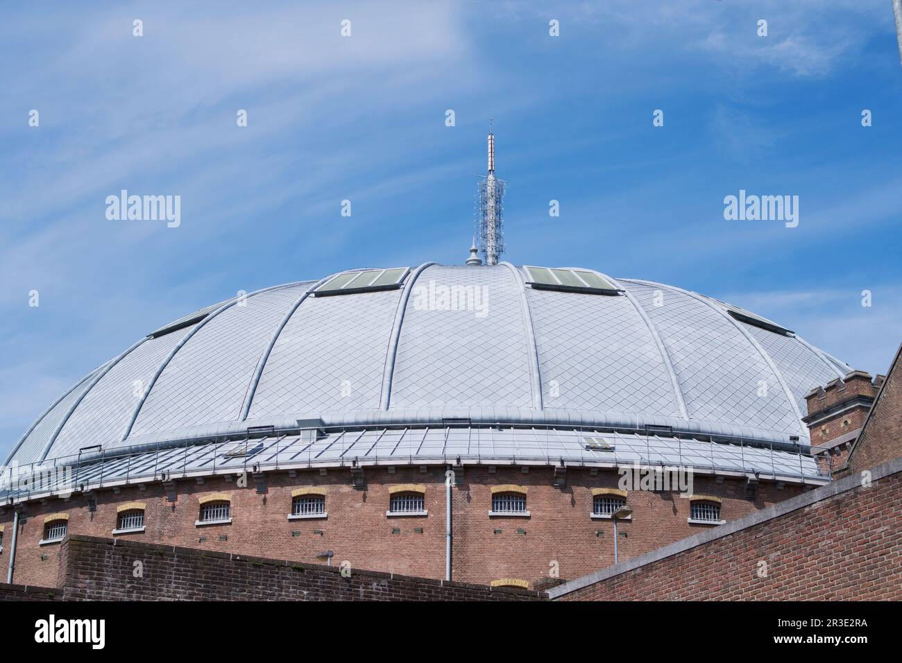 The large dome of a prison in Arnhem in the Netherlands. The prison is ...