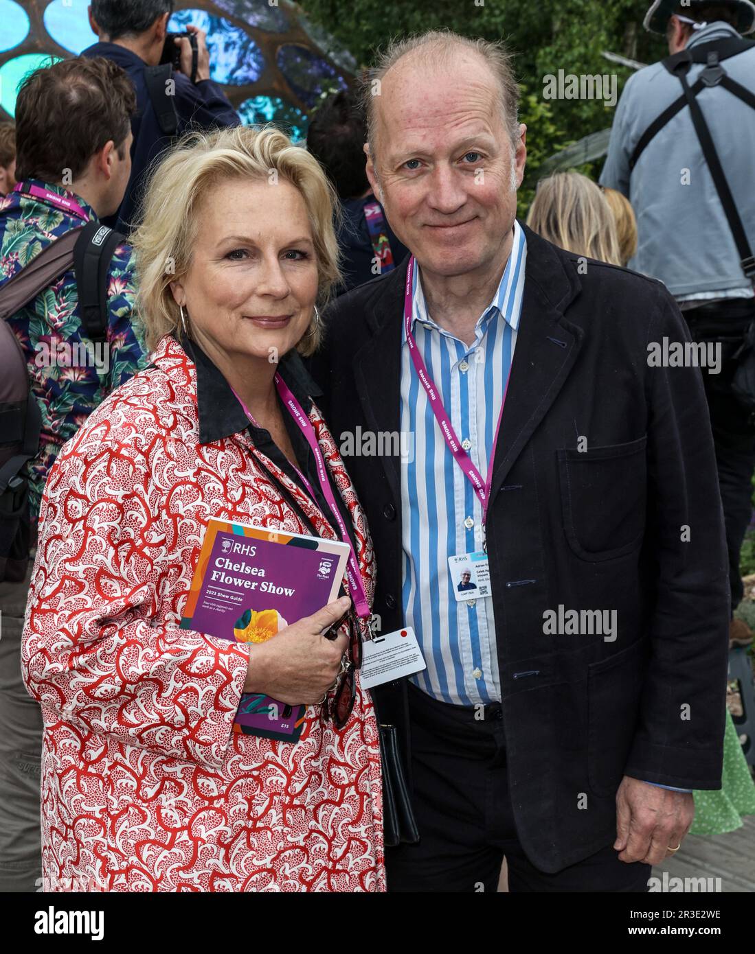 London, UK. 22nd May, 2023. Jennifer Saunders and Ade Edmondson attending the press day for the RHS Chelsea Flower Show 2023 in London (Photo by Brett Cove/SOPA Images/Sipa USA) Credit: Sipa USA/Alamy Live News Stock Photo